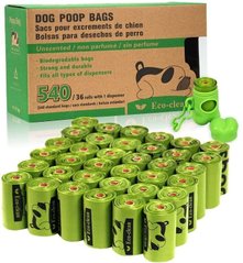 Еко-пакети Eco-clean для фекалій собак, 1 рулон - 15 пакетов