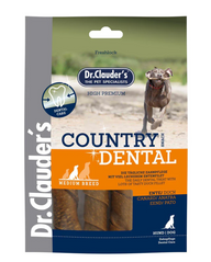 Ласощі для собак середніх порід Dr.Clauder´s Country Dental Snack - Medium Breed з качкою, качка, 120 г