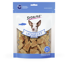 Ласощі для собак Dokas - Нагетси з лососем, лосось, 100 г, Упаковка виробника