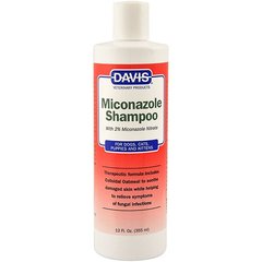 Шампунь з 2% нітратом міконазолу Davis Miconazole Shampoo для собак і котів із захворюваннями шкіри, 50 мл