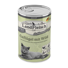 LandFleisch консерви для котів з домашньої птиці і дичини, 400 г