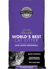 Наполнитель для кошачьего туалета World's Best Cat Litter - Multiple Cat Lavender-Scented, 3,18 кг