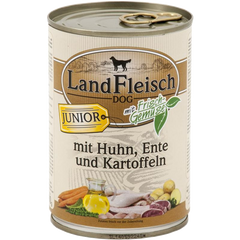LandFleisch консерви для цуценят з куркою, качкою та картоплею, 400 г
