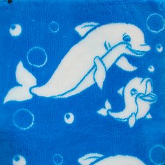 Килимок для собак Vetbed "Дельфіни", Синий, 80х100 см