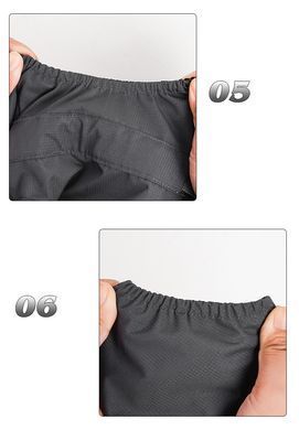 Светоотражающий дождевик-комбинезон для собак Derby R61 Grey Reflective, 21 см, 41 см, 27 см, S
