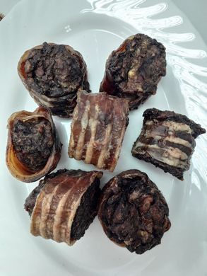 Медальйони для собак з трахеї з яловичим фаршем, яловичина, 100 г
