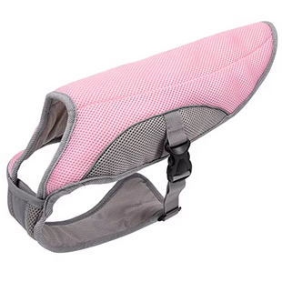 Летний охлаждающий жилет для собак крупных пород Derby Summer Dog Cooling Vest PA0116, Pink, 49 см, 55-75 см, 45 см, L