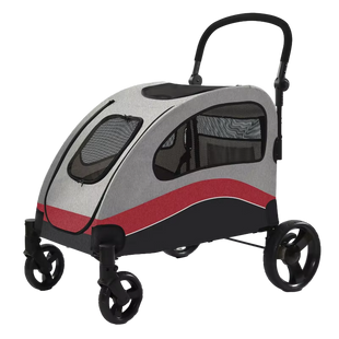 Коляска для домашних животных (до 60 кг) Bestopet (Люпосанчик) BS-RL-10 Grey-Red