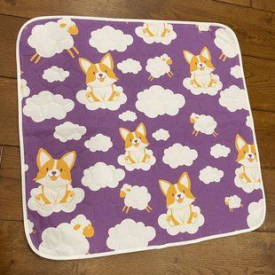 Многоразовая пеленка Pelushka Lila Corgi, 90х90 см