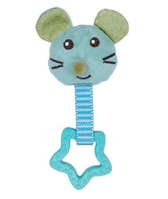 Мягкая игрушка Мышка со звездочкой, Зелёный, 1 шт.