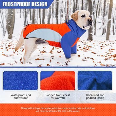 Зимова куртка для собак Wan Talk Fleece Turtleneck Dog Vest, 65-70 см, 90 см, 68 см, 3XL