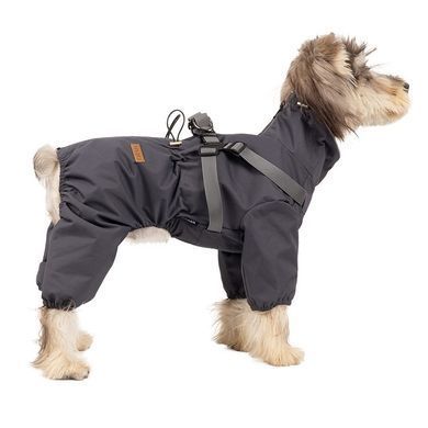 Светоотражающий дождевик-комбинезон для собак Derby R61 Grey Reflective, 21 см, 41 см, 27 см, S