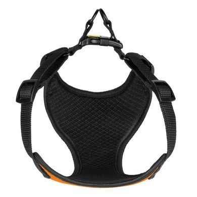 Шлея для cобак дрібних порід BronzeDog Sport Неопрен 3D Сітка, Помаранчевий, X-Small