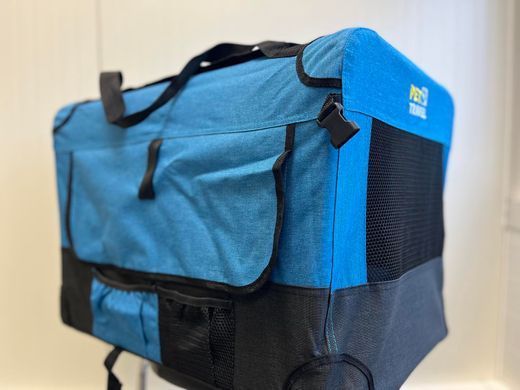 Мягкая клетка-переноска для собак Pet Travel II Blue-black, 60х42х42 см
