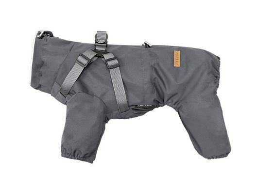 Светоотражающий дождевик-комбинезон для собак Derby R61 Grey Reflective, 21 см, 41 см, 27 см, S