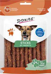 Ласощі для собак Dokas Sticks з шипшиною, 105 г