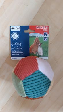 М'яка іграшка-м'яч для собак AniOne Toy Patchwork Ball, Small/Medium