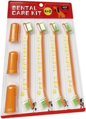 Набір зубних щіток для домашніх тварин Derby 7 Packs Pet Dental Care Toothbrush Kit