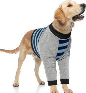 Костюм для восстановления собак Derby Stop Licking Dog Recovery Shirt, Blue, 40 см, 100 см, 60 см, 3XL