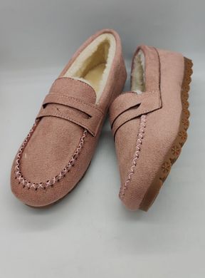 Повсякденні теплі мокасини Light Purple, 38, 23,5 см