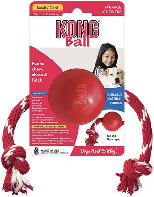 Игрушка для собак KONG Ball with Rope, Small