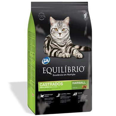 Сухий суперпреміум корм Equilibrio Cat Adult Neutered для стерилізованих кішок і кастрованих котів 4,4 кг