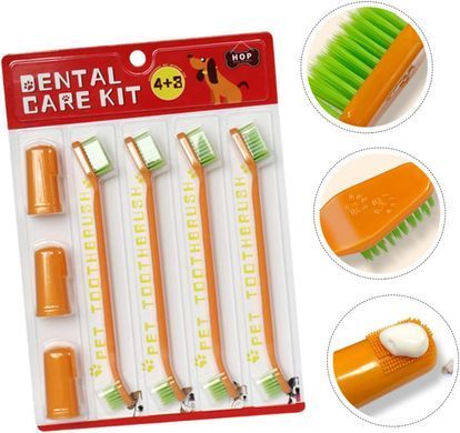 Набір зубних щіток для домашніх тварин Derby 7 Packs Pet Dental Care Toothbrush Kit