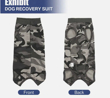 Боди, пижама, послеоперационная попона Derby Fashion Style Camouflage, 22 см, 28-36 см, XS