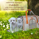 Сумка для переноски собак и котов Voyager Pet LVGB2305 (серый с оранжевым), 25х43х28 см