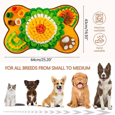 Килимок для нюхання для собак Derby Pet Shuffle Mat yellow