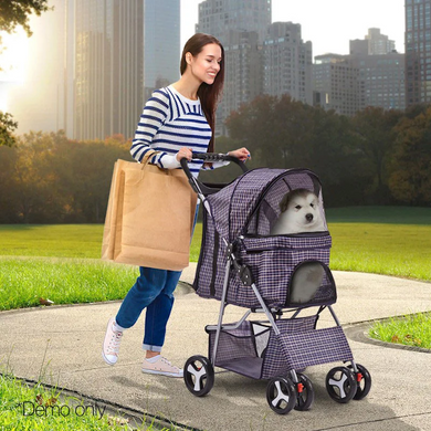 Коляска для кошек и собак Bestopet (Люпосанчик) BS-RL-17 Plaid