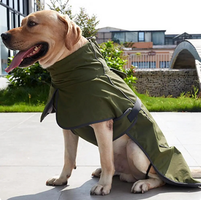Куртка-дождевик для собак Derby Army Green, 40 cм, 48-58 см, XS