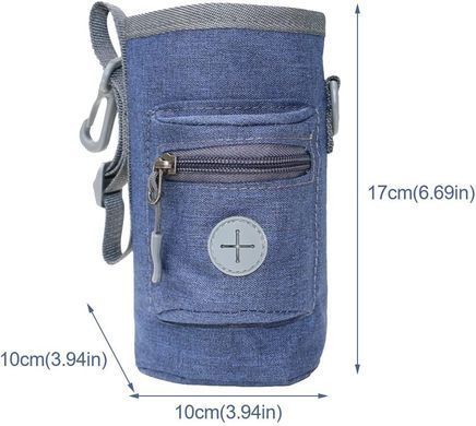Сумка для вигулу і тренувань собак Pilarmuture Dog Training Treat Pouch Blue