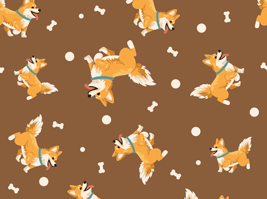 Багаторазова пелюшка для собак Pelushka Corgi Play, 40х60 см