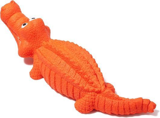 Игрушка для жевания Derby Alligator с пищалкой, Оранжевый, Medium/Large