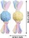 Жевательная игрушка для собак Derby Candy ball with bones and cotton rope, Голубой