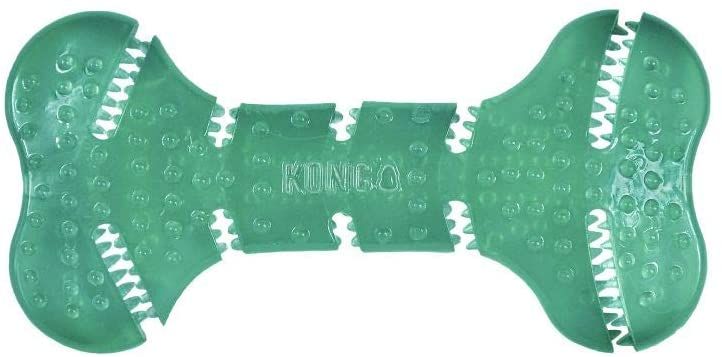 Игрушка KONG Squeezz Dental Bone для чистки зубов и десен средних и крупных собак, Medium/Large