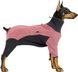 Флісовий комбінезон для собак Wan Talk Dog Clothes Cold Proof, Pink Grey, 66-76 см, 94-106 см, 3XL