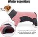 Флісовий комбінезон для собак Wan Talk Dog Clothes Cold Proof, Pink Grey, 66-76 см, 94-106 см, 3XL