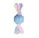 Жевательная игрушка для собак Derby Candy ball with bones and cotton rope, Голубой