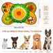 Килимок для нюхання для собак Derby Pet Shuffle Mat yellow