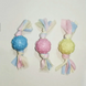 Жевательная игрушка для собак Derby Candy ball with bones and cotton rope, Голубой