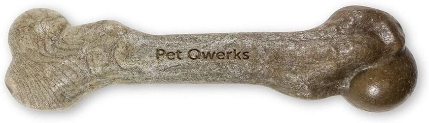 Жевательная кость для собак Pet Qwerks Zombie BAMBOO BarkBone со вкусом арахисового масла, Small
