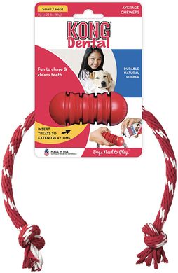 Игрушка для собак KONG Dental with Rope, Small