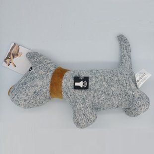 М'яка іграшка для собак TEDI Knitted dog з пищалкою