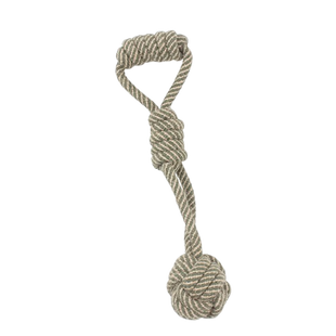 Игрушка-канат для собак Derby Braided Dog Rope Toy - Ball with Long Tug Handle