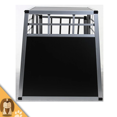 Автомобільна алюмінієва клітка для собак, 62х78х55 см