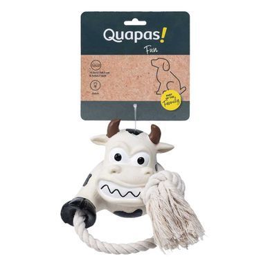 Игрушка для собак Quapas! Dog Toy Fun Cow with rope