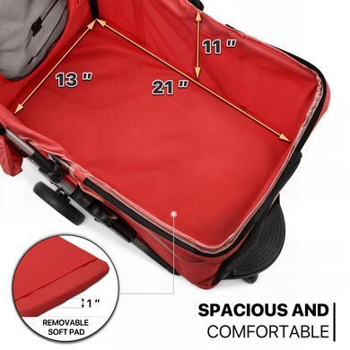 Коляска для кошек и собак Bestopet (Люпосанчик) BS-RL-16 Red