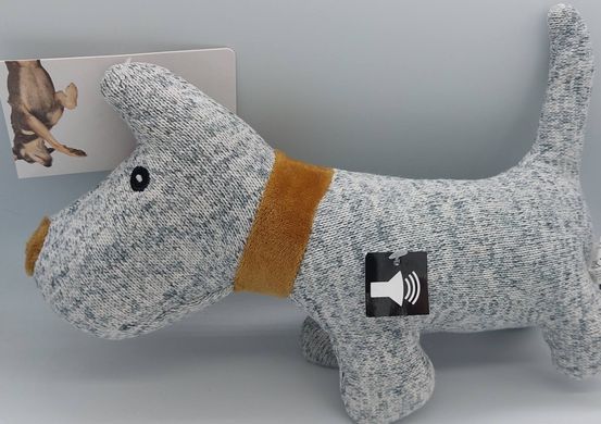 Мягкая игрушка для собак TEDI Knitted dog с пищалкой